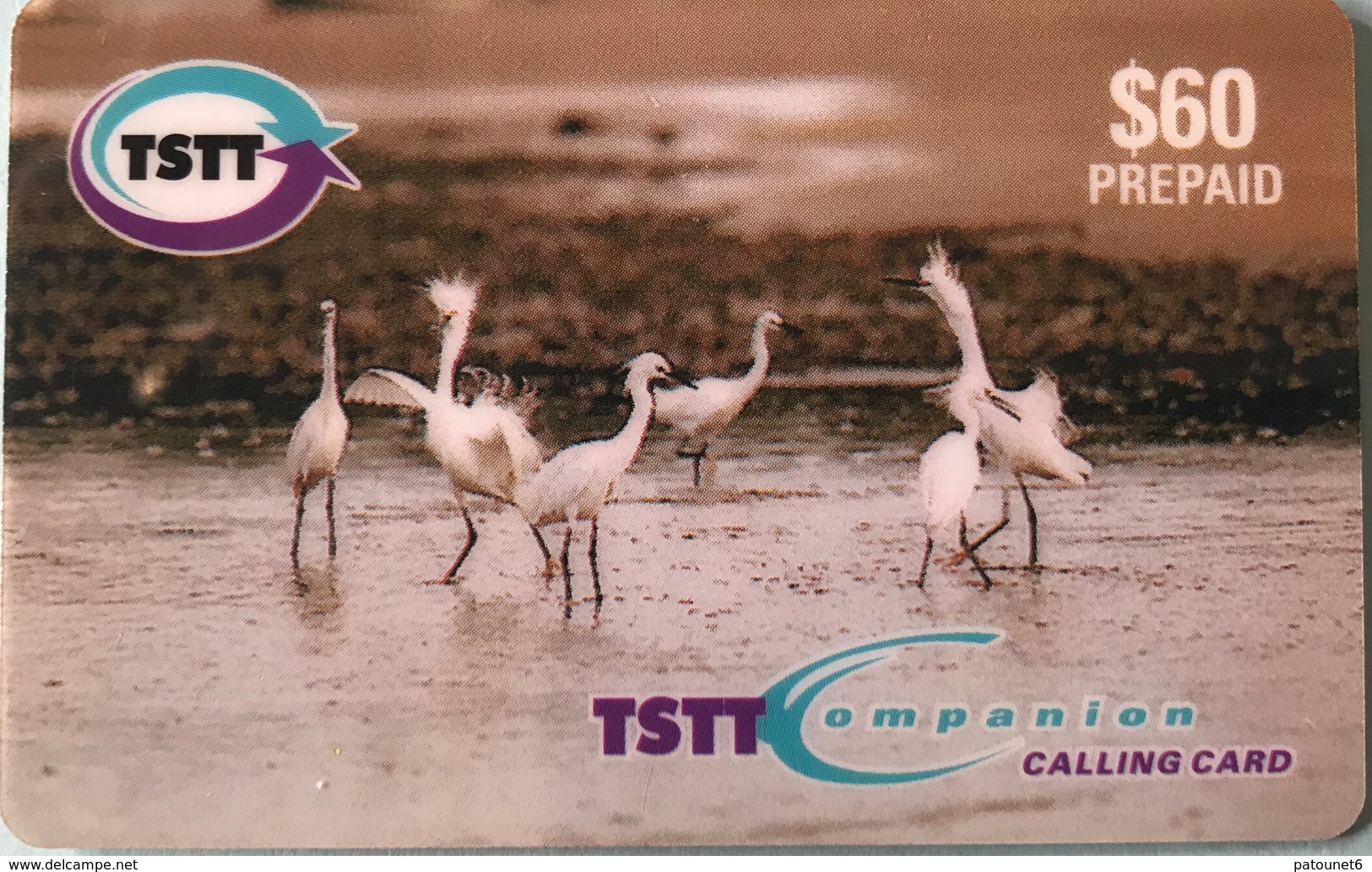 TRINITE & TOBAGO  -  Prepaid - TSTT  -  Aigrette  -  $ 60 - Trinité & Tobago