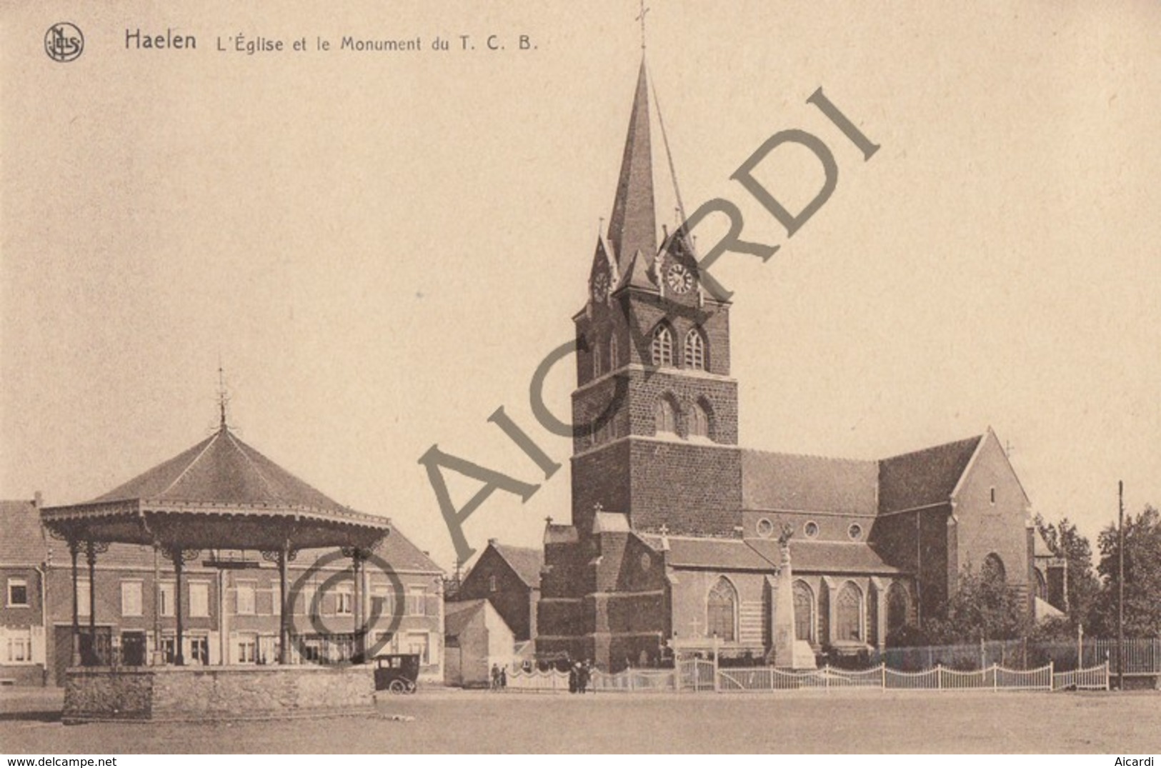 Postkaart / Carte Postale HALEN - Kerk En Monument (A191) - Halen