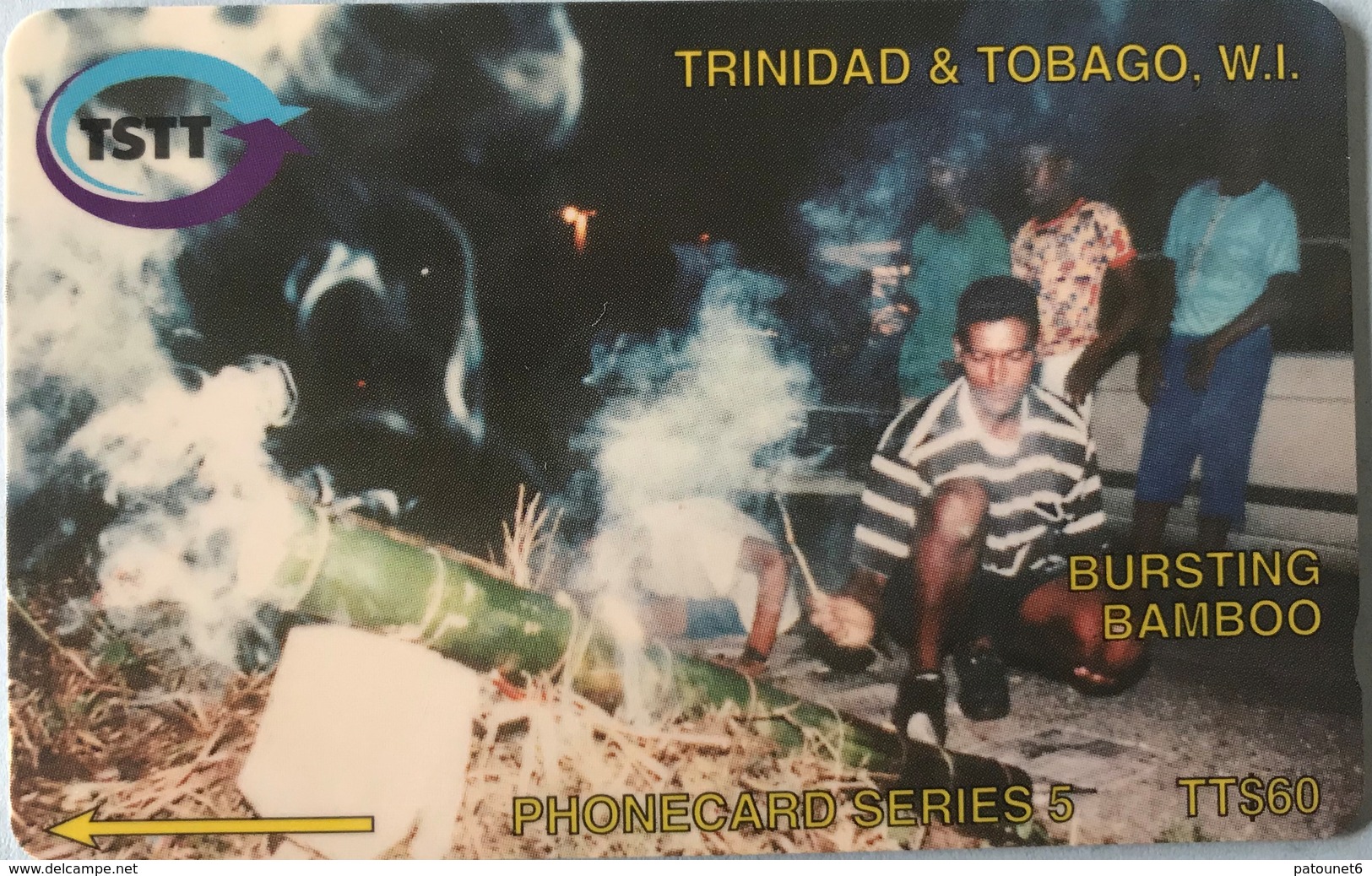 TRINITE & TOBAGO  -  Phonecard  - TSTT  -  Bursting Bamboo  -  TT $ 60 - Trinidad & Tobago