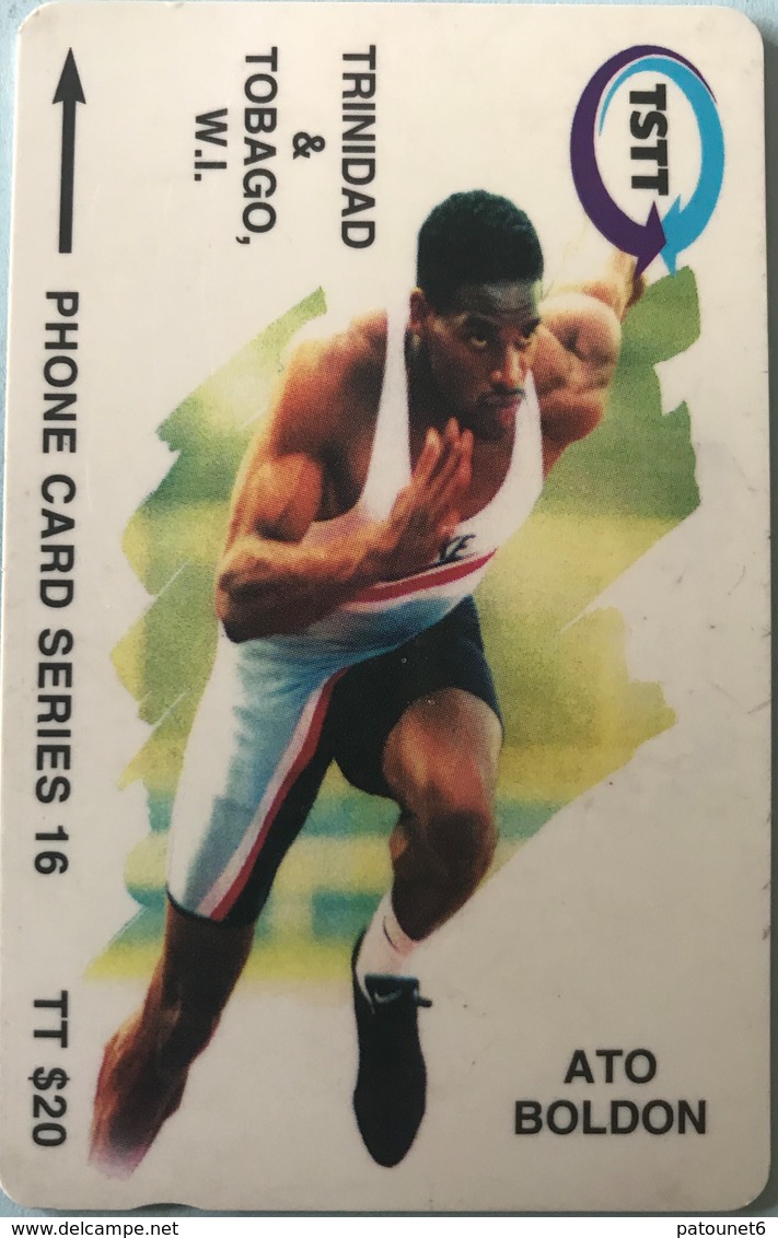 TRINITE & TOBAGO  -  Phonecard  - TSTT  -  Ato Boldon  - TT $ 20 - Trinidad & Tobago