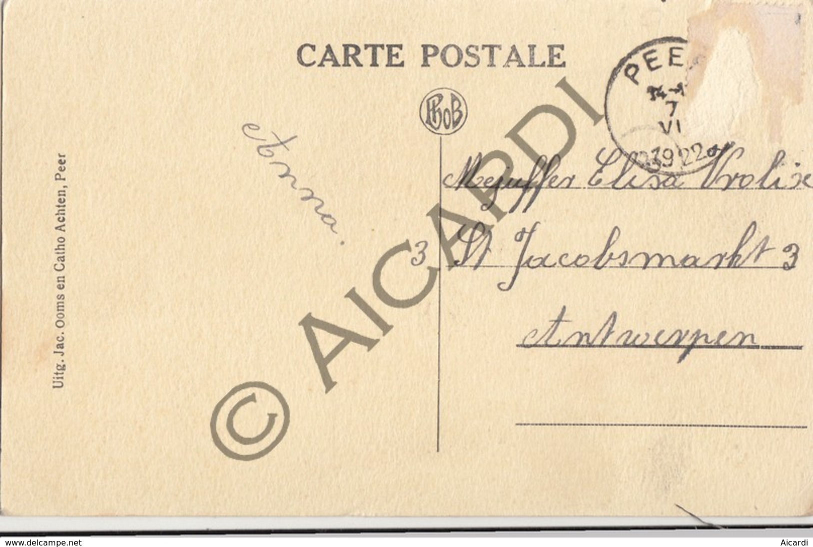 Postkaart / Carte Postale PEER Stadhuis (A197) - Peer