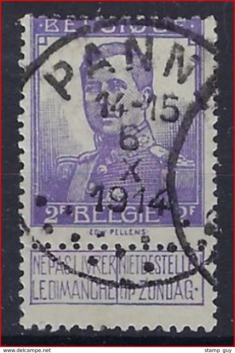 Nr. 117 Met Rondstempel PANNE In Goede Staat ; Zie Ook Scan ! - 1912 Pellens