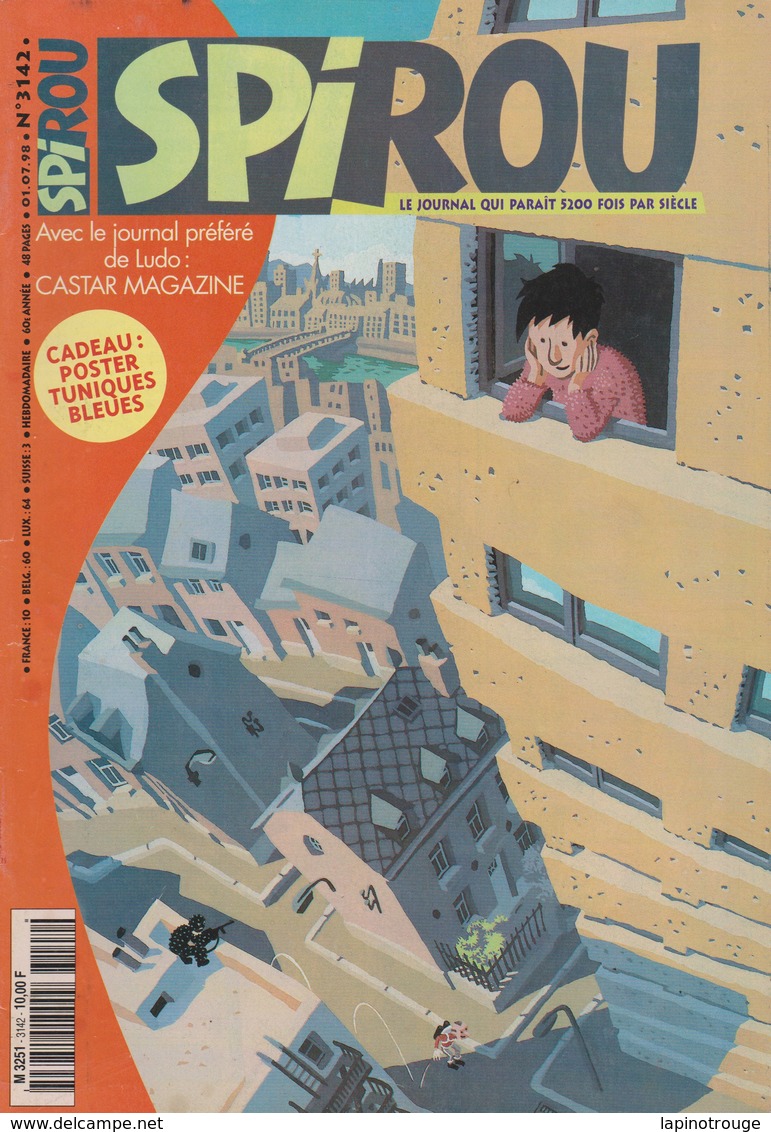 Magazine Spirou N°3142 De 1998: Les Tuniques Bleues Pellejero Leloup Yoko Tsuno Le Scrameustache - Spirou Magazine