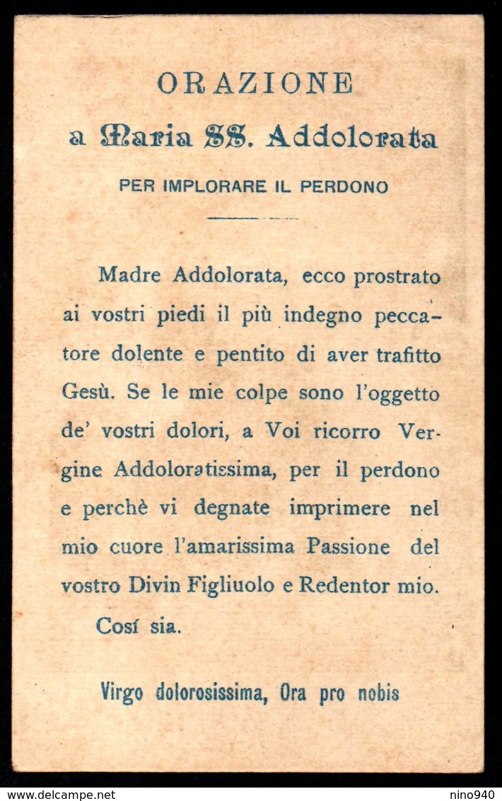 B.V. ADDOLORATA-- Mm. 69 X 110 - E - PR - Religion & Esotérisme