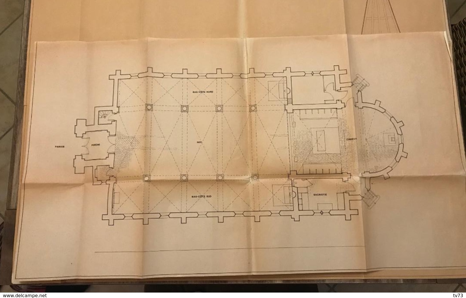 VP030 - 2 Plans D'architecte D'une église - Non Localisé - à Identifier - Architecture