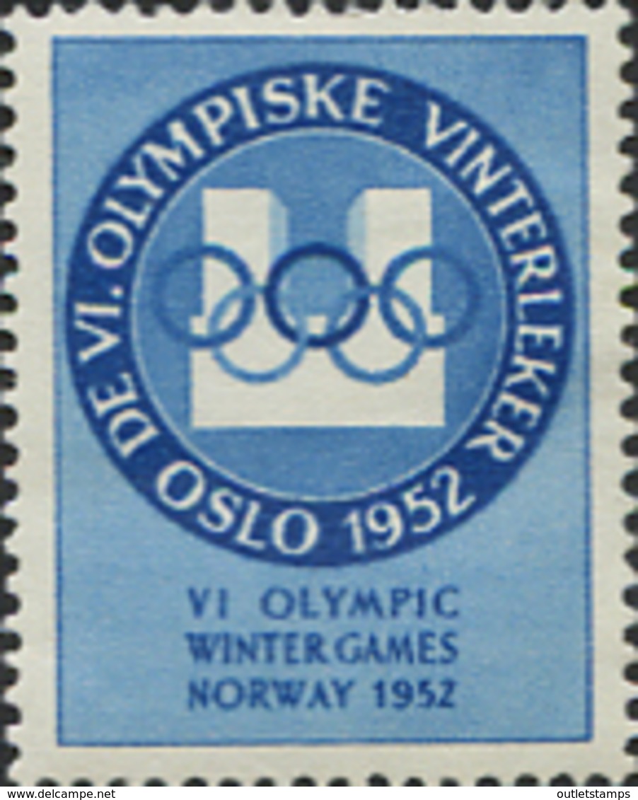 Ref. 228982 * HINGED *  - NORWAY . 1951. VI OLYMPIC WINTER GAMES. OSLO 1952. 6 JUEGOS OLIMPICOS INVIERNO OSLO 1952 - Unused Stamps