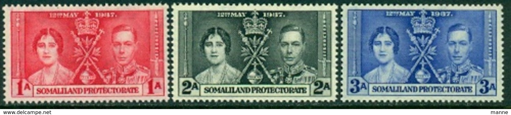 -Somaliland Protectorate-1937-"Coronation" MH * - Somaliland (Herrschaft ...-1959)