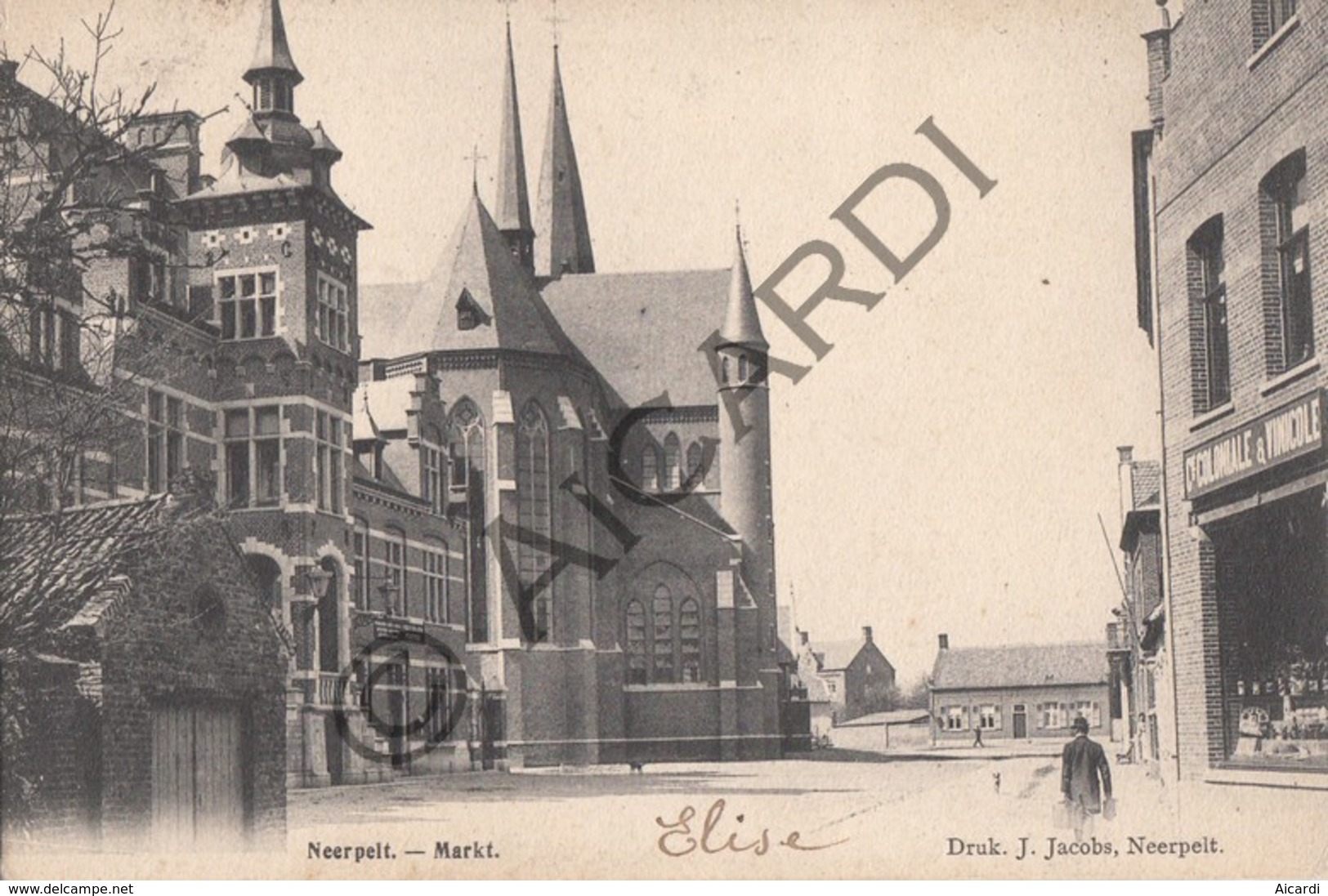 Postkaart / Carte Postale NEERPELT - Markt - 1904 Sterckx, Brussel (A147) - Neerpelt