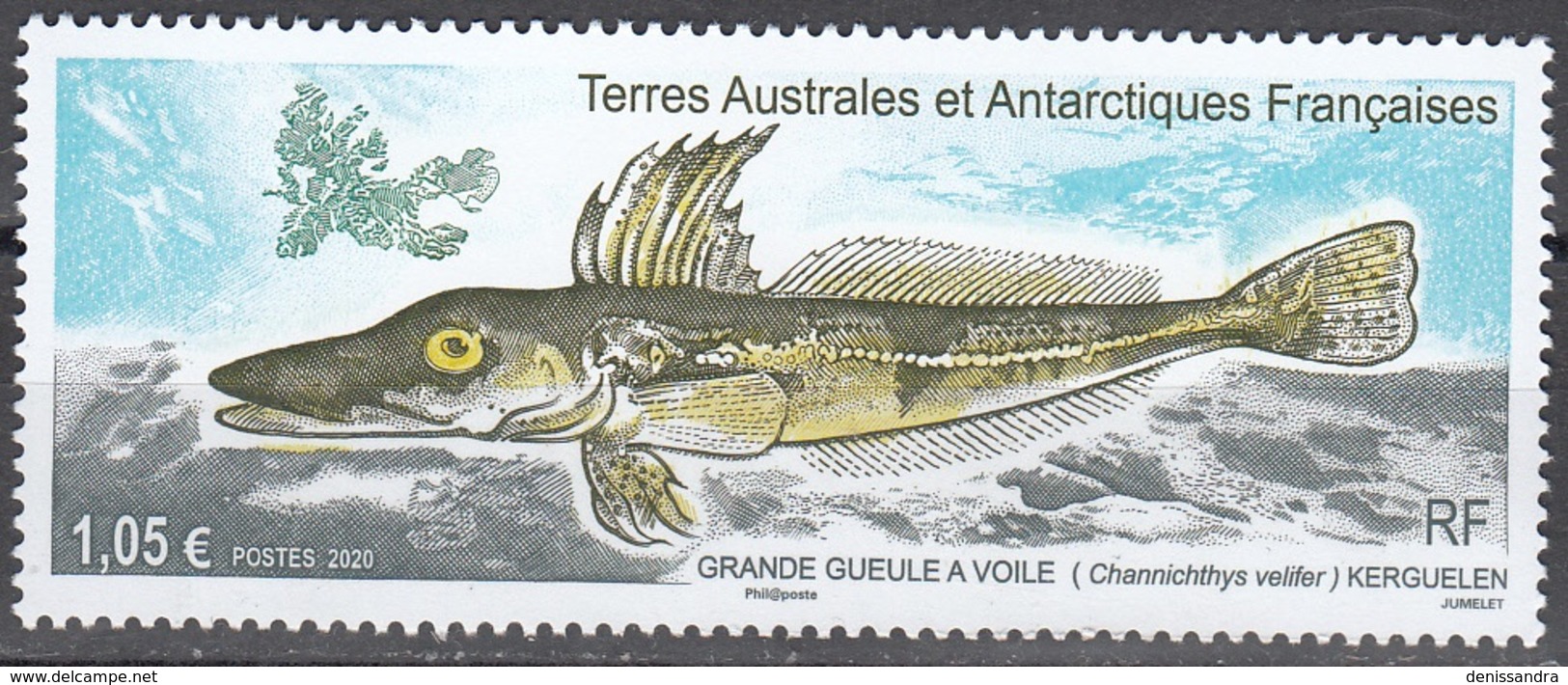 TAAF 2020 Poisson Grande Gueule à Voile Neuf ** - Unused Stamps