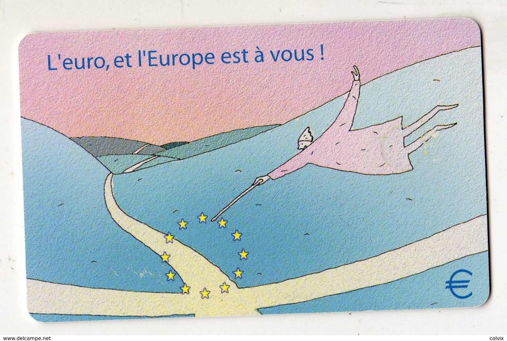 LUXEMBOURG TELECARTE TS26 - 11.01 L'EURO Et L'EUROPE - Timbres & Monnaies