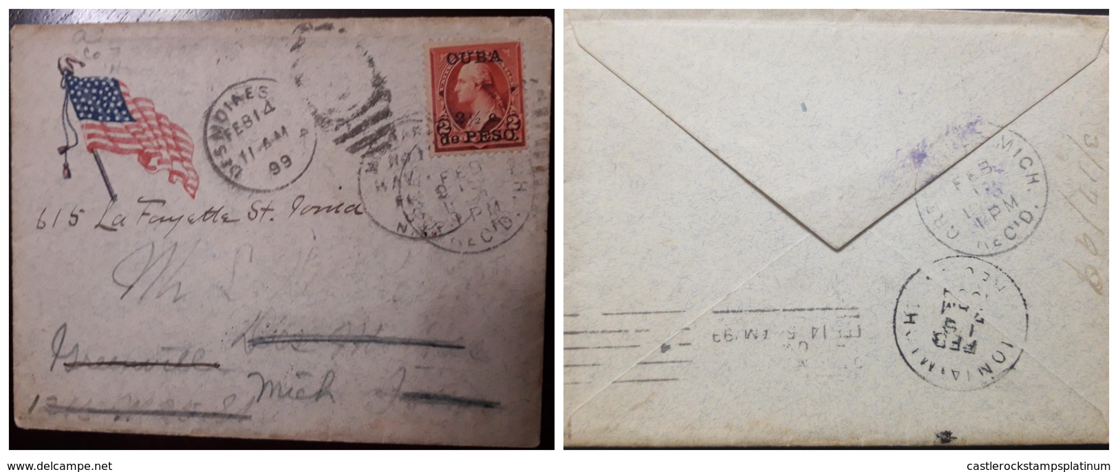 O) 1899 CUBA- CARIBBEAN, SPANISH ANTILLES, US OCCUPATION, SPANISH AMERICAN WAR -MILITARY STATION N°10, SOLDIER LETTER, W - Kuba