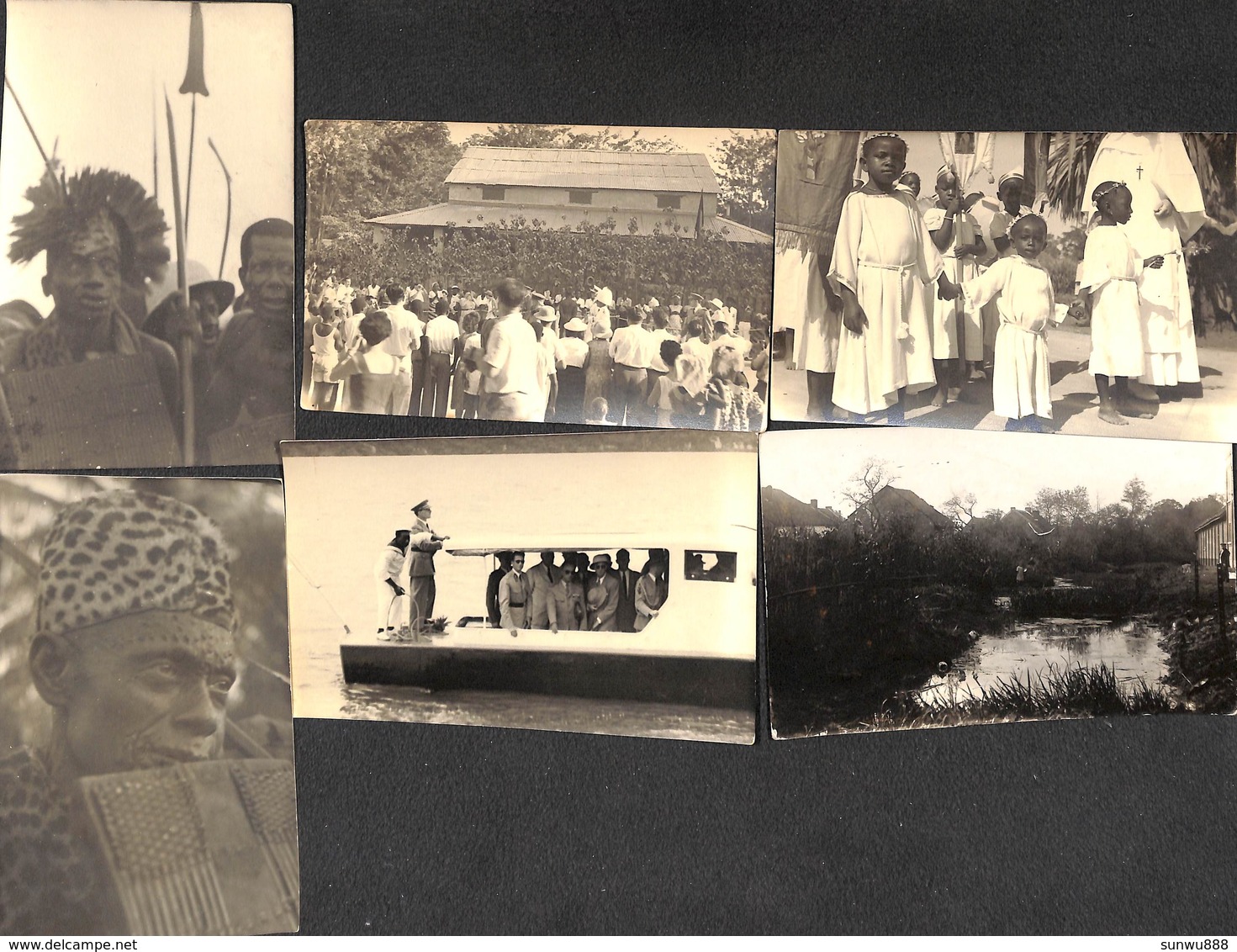 Visite Au Congo Roi Baudouin - Lot 14 Photos Gevaert (animation) - Congo Belge