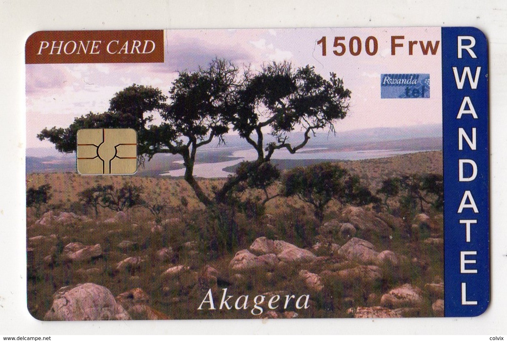 RWANDA TELECARTE REF MV CARDS RWA-C-01 1000FRW AKAGERA - Rwanda