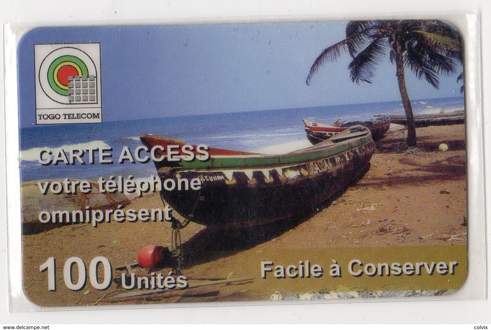 TOGO TELECARTE REF MV CARDS TOG-RM-03 100U BOAT - Togo