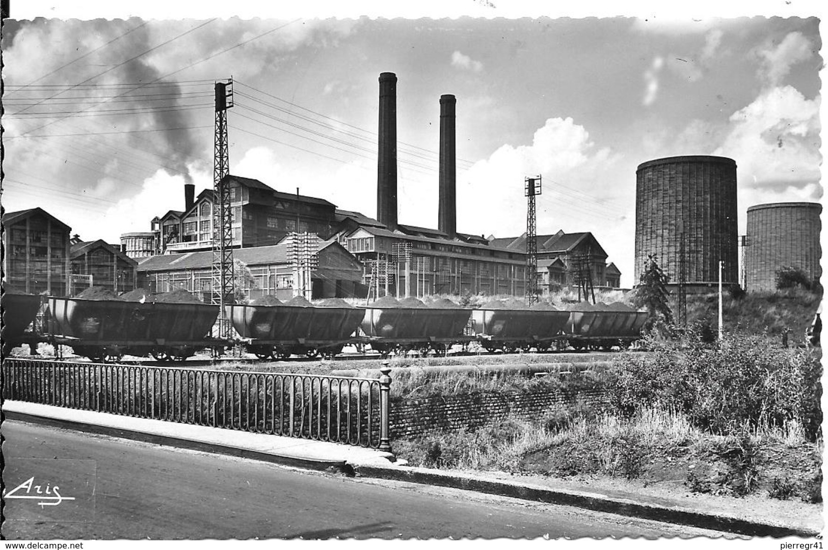 CPA-1960-71-MONTCEAU Les MINES-La STATION-Usine Metallurgique-Edit Aris--TBE - Montceau Les Mines