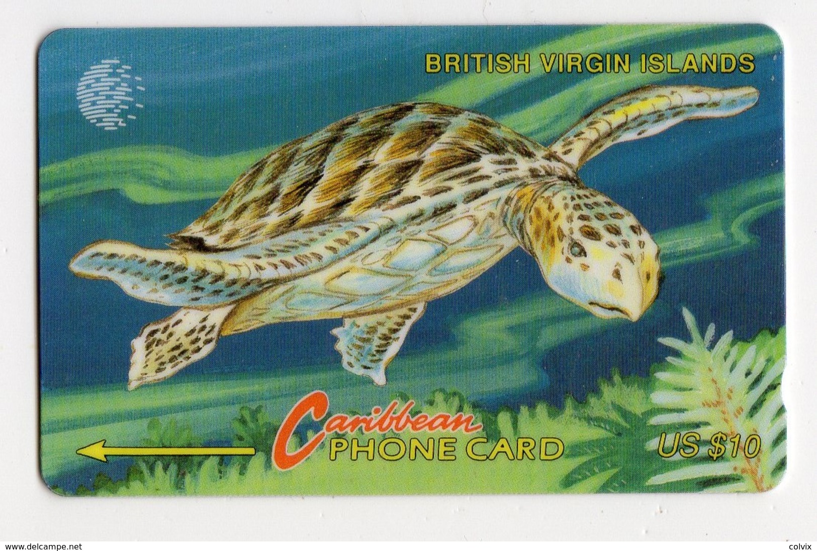 ILES VIERGES CABLE & WIRELESS  REF MV CARD BVI-20B CN 20CBVB DATE 1994 TORTUE - Tortugas