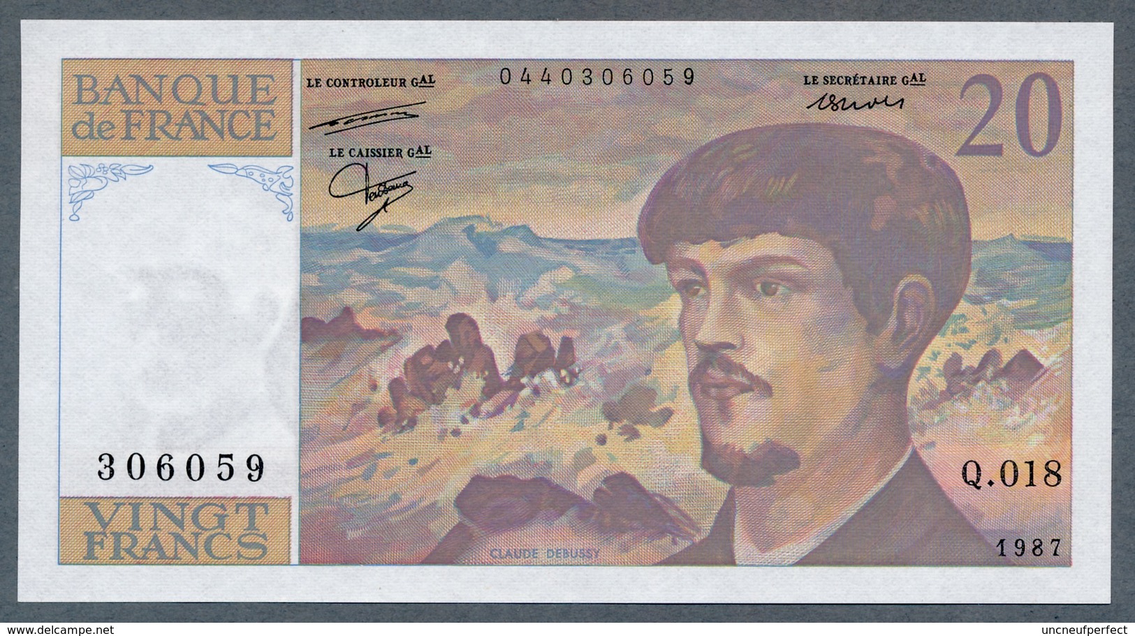 20 Francs Debussy 1987 NEUF  Q.018 - 20 F 1980-1997 ''Debussy''