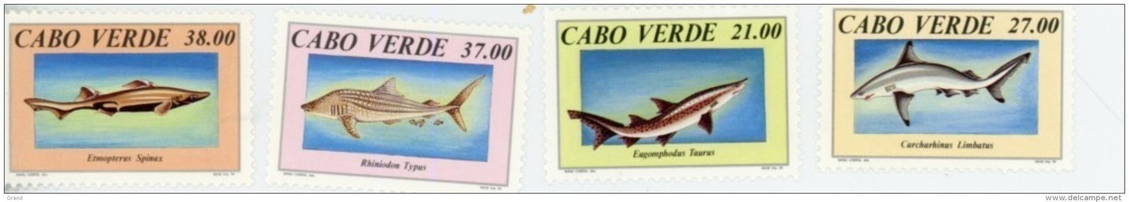 Cap Vert-Cabo Verde-1994-Requins-652/5***MNH - Cap Vert