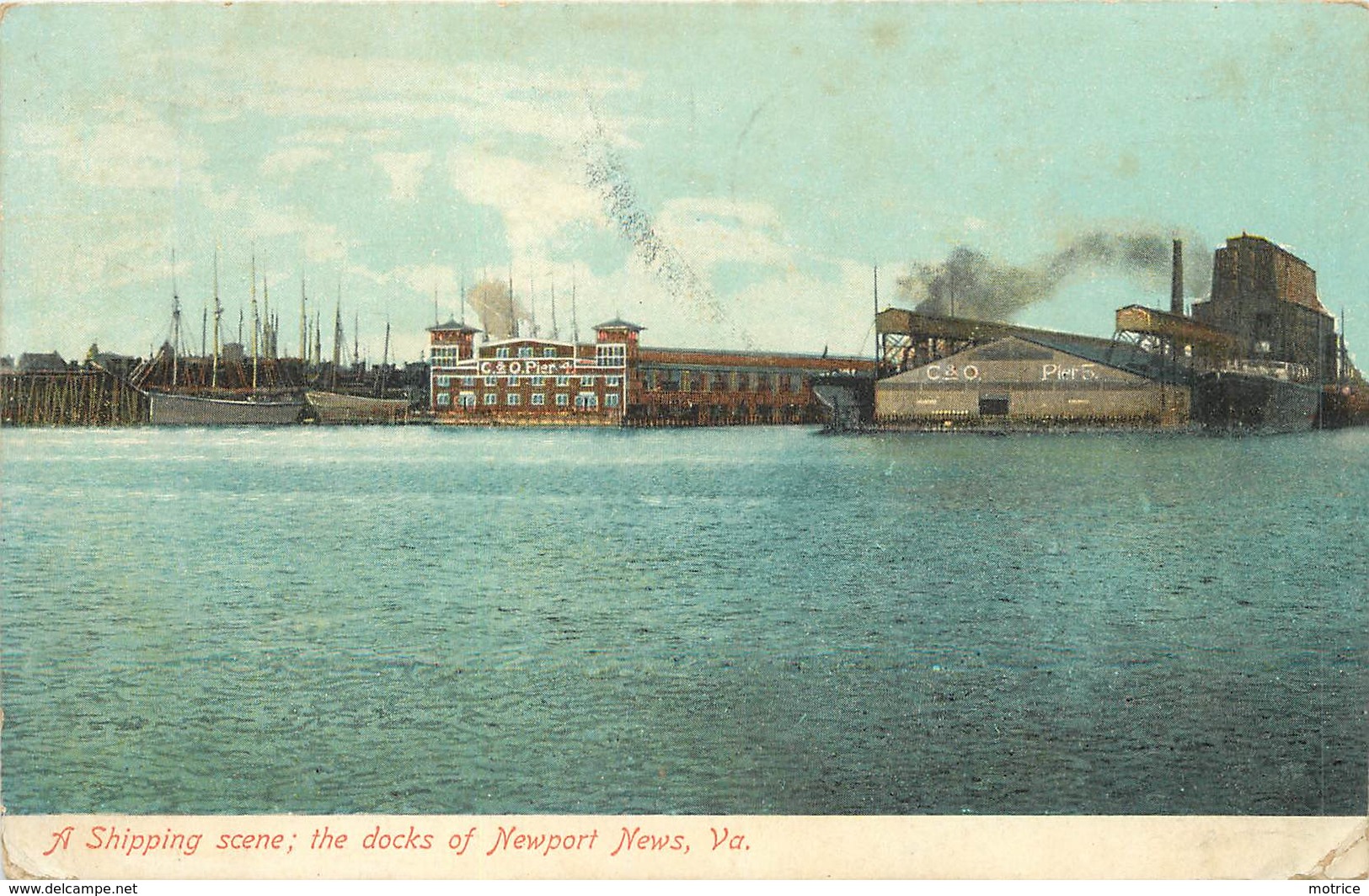 NEWPORT NEW - A Shipping Scene, The Docks. - Newport News