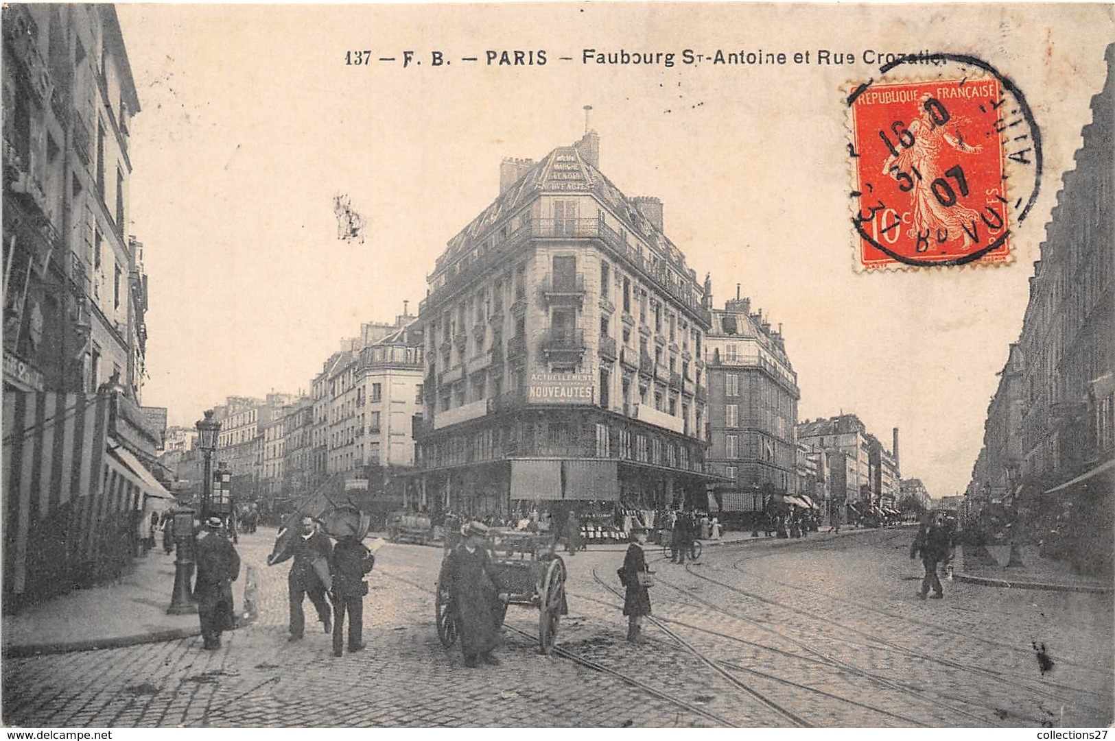 75012-PARIS- FAUBOURG SAINT-ANTOINE ET RUE CROZATIER - Arrondissement: 12