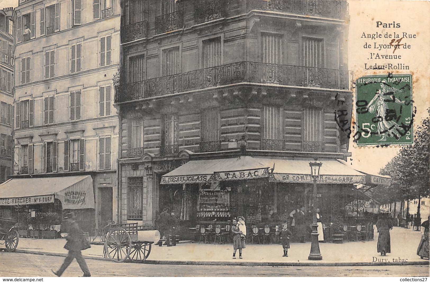 75012-PARIS-ANGLE DE LA RUE DE LYON ET DE L'AVENUE LEDRU-ROLLIN - Arrondissement: 12