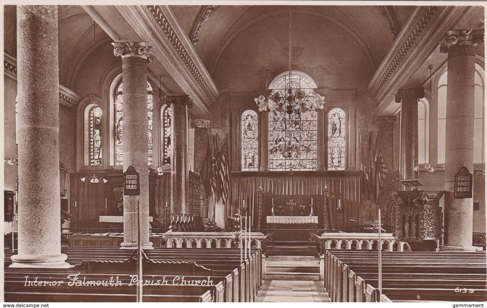 FALMOUTH PARISH CHURCH INTERIOR - Falmouth