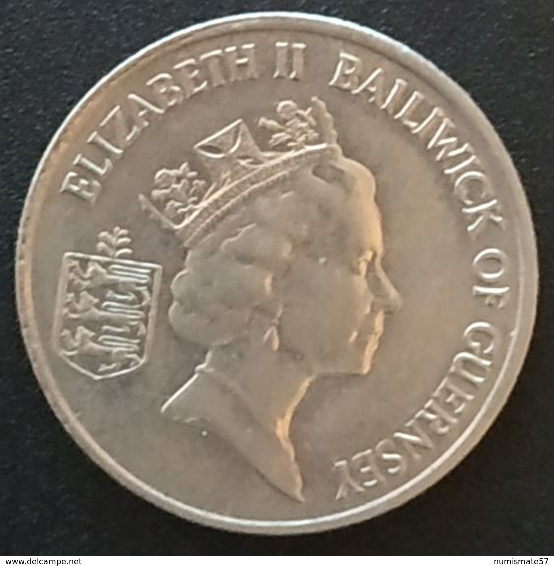 GUERNESEY - 10 PENCE 1992 - Elizabeth II - 3eme Effigie, Petit Module - KM 43.2 - TEN PENCE - GUERNSEY - Guernesey