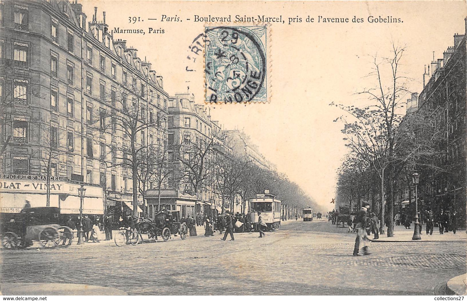 75013-PARIS-BLD SAINT-MARCEL, PRIS DE L'EVENUE DES GOBELINS - Arrondissement: 13