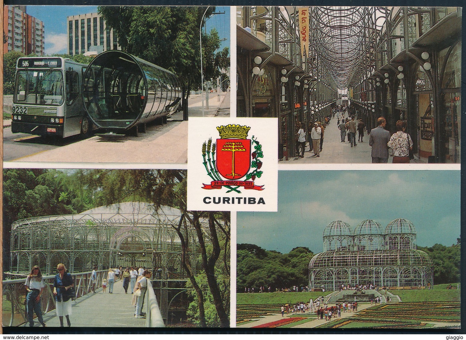 °°° 19910 - BRASIL - CURITIBA - VEDUTE VIEWS - 1997 With Stamps °°° - Curitiba