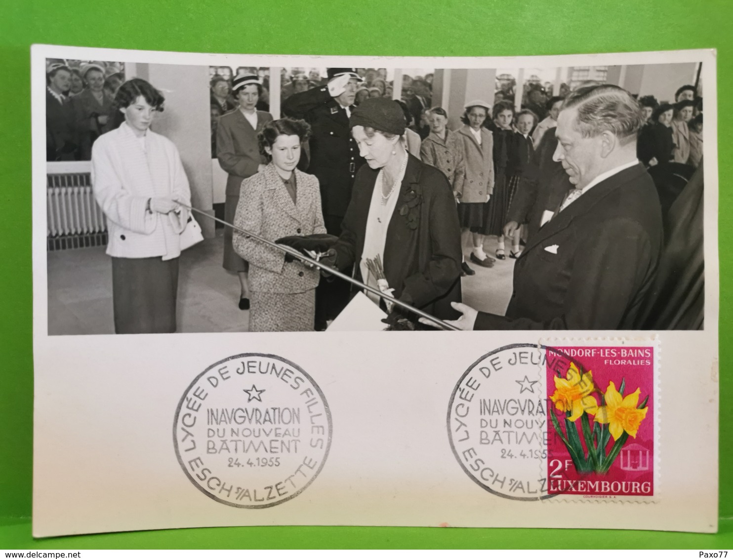 Lycée De Jeunes Filles. Inauguration 1955 Esch-Alzette - Andere & Zonder Classificatie