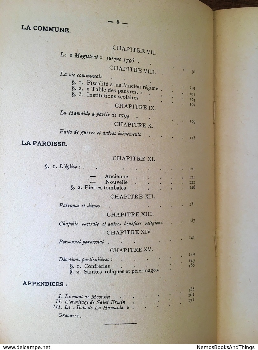 La Hamaide Monographie Historique - 1933 - Ellezelles, Ath, Luxembourg, LaHamaide - L. Meunier