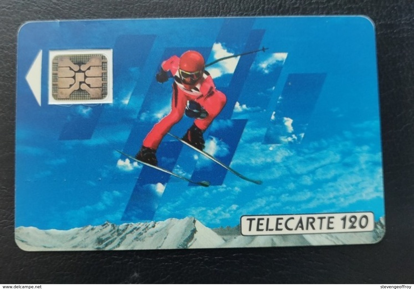 Telecarte France Publique 1990 Skieur 2 Jeux Olympiques Sport - 1990