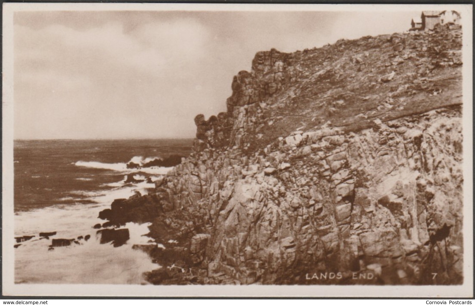 Land's End, Cornwall, 1956 - RA Series RP Postcard - Land's End
