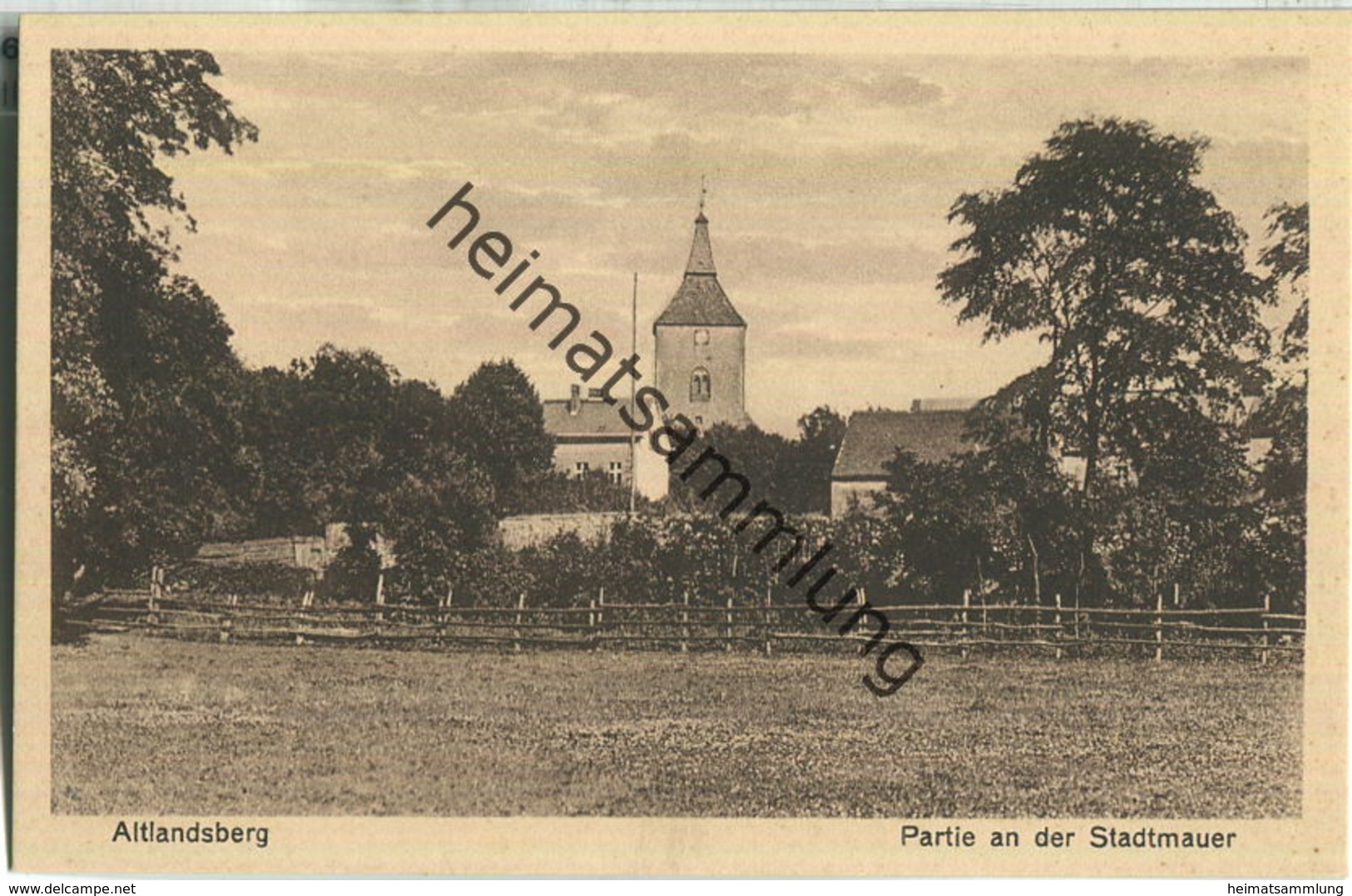 Altlandsberg - Partie An Der Stadtmauer - Verlag F. Hähnel Altlandsberg 30er Jahre - Altlandsberg