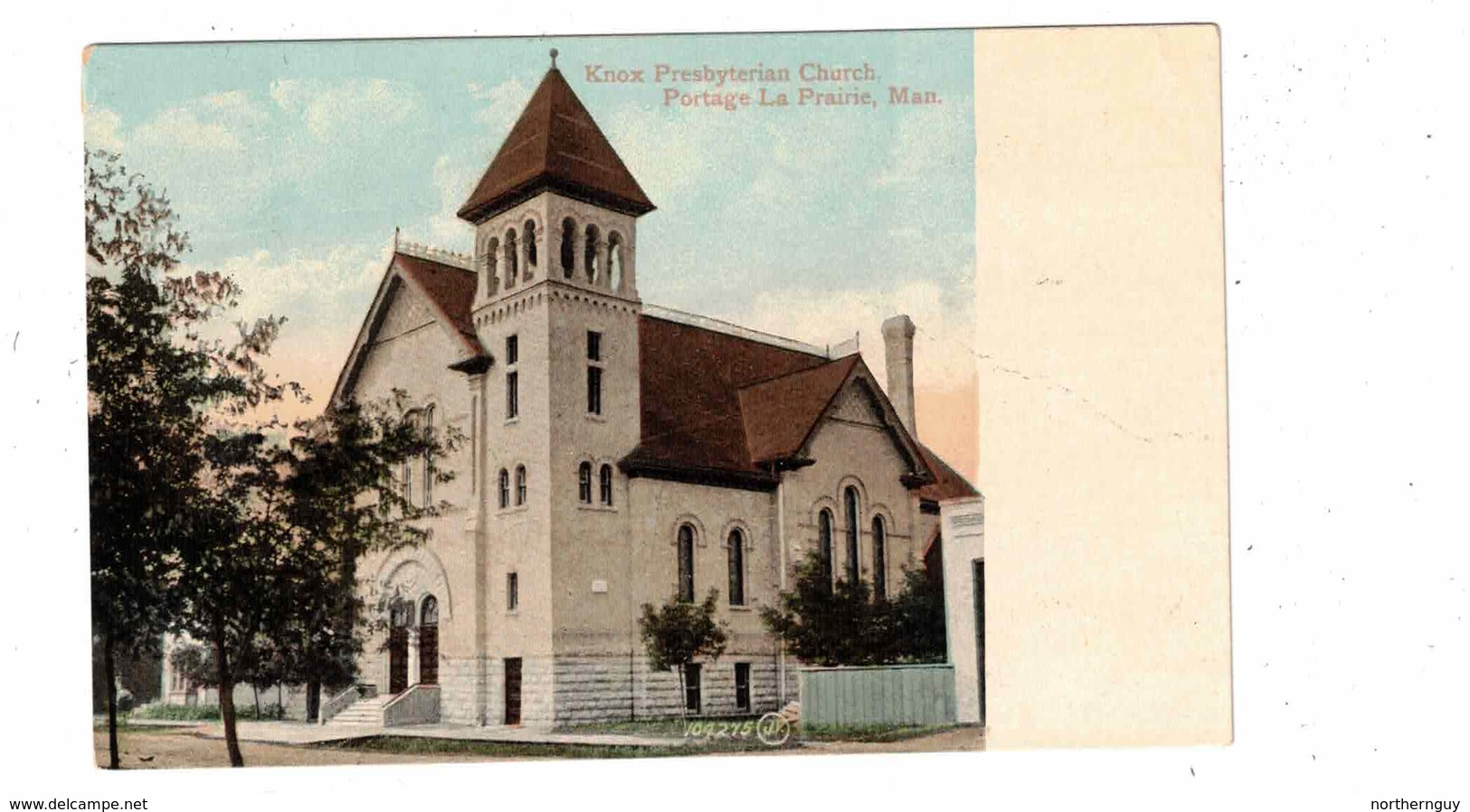 PORTAGE LA PRAIRIE, Manitoba, Canada, Knox Presbyterian Church, Pre-1920 Postcard - Other & Unclassified
