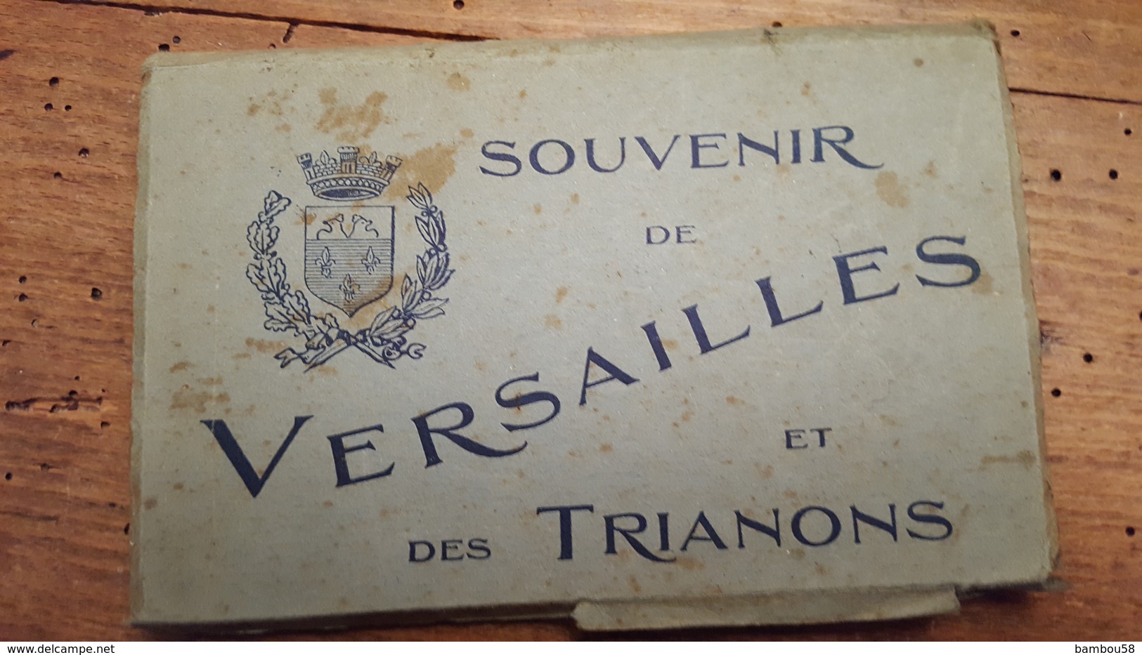 VERSAILLES & DES TRIANONS * YVELINES  *  CARNET 20 CARTES Sépia En Accordéon * éditeur E. COSSE, Rue Colbert - Versailles (Château)