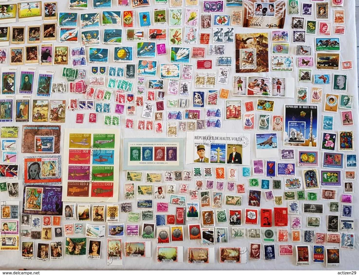 Lot Timbres Oblitérés Tous Pays (6 Photos) - Vrac (max 999 Timbres)