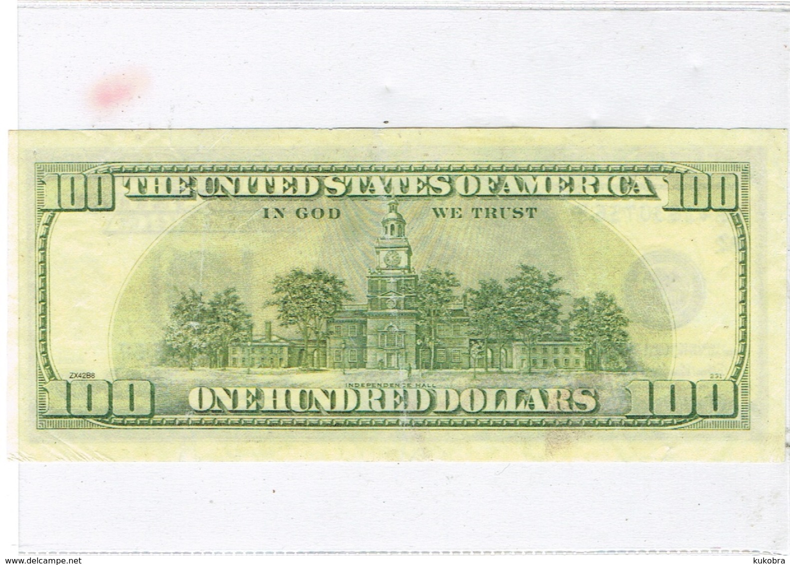 USA Faux Billet De 100 Dollars. - Altri & Non Classificati