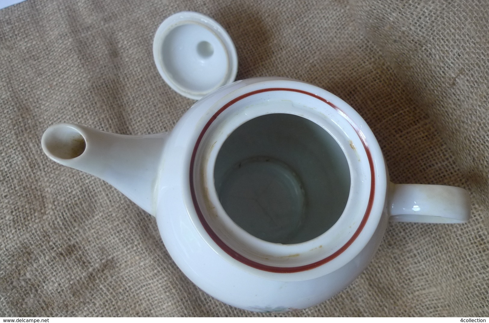 VTG Vintage USSR Soviet Ukraine Polonnoe Big Tea Pot Porcelain 2d Grade Marked - Autres & Non Classés