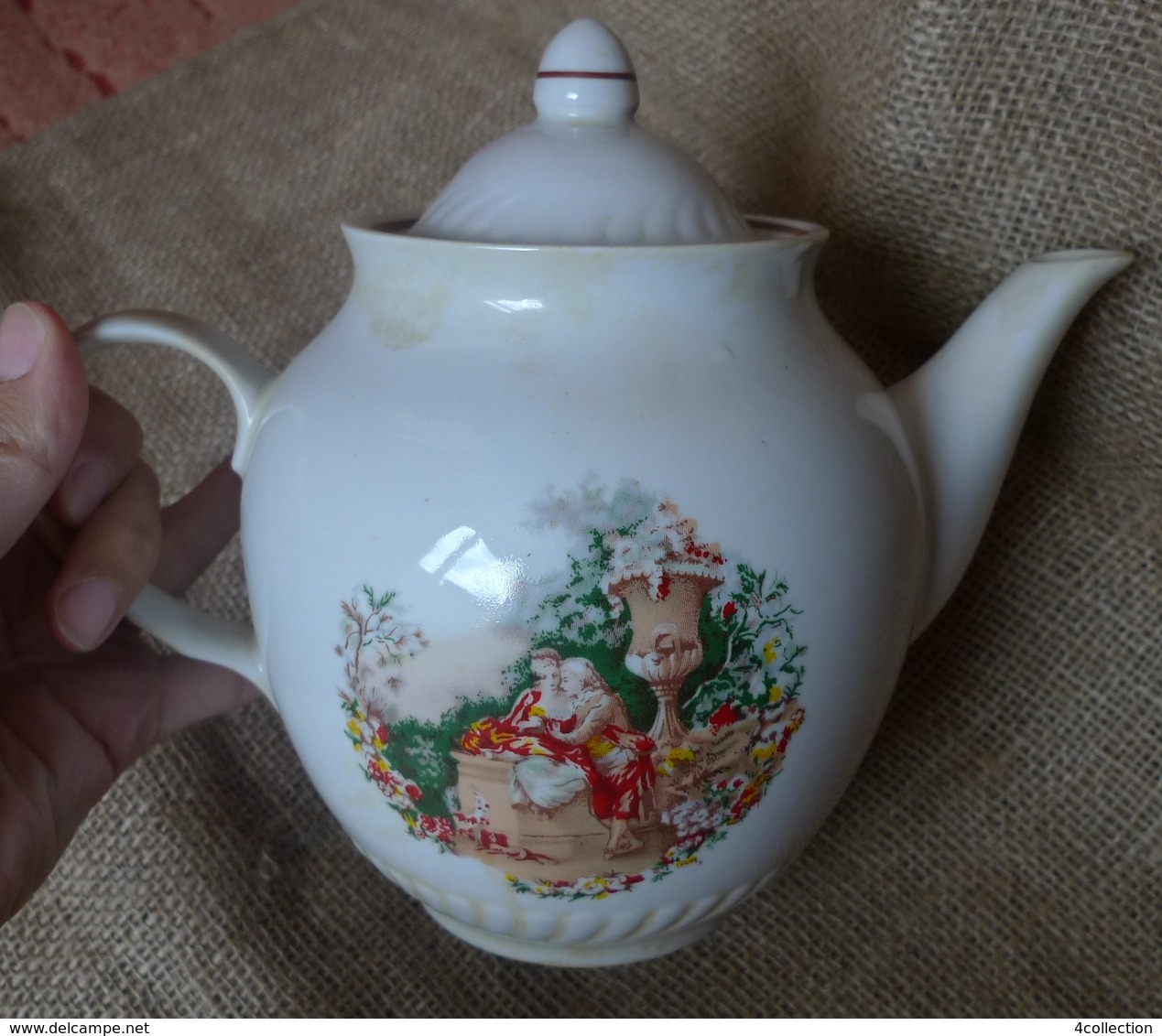 VTG Vintage USSR Soviet Ukraine Polonnoe Big Tea Pot Porcelain 2d grade marked