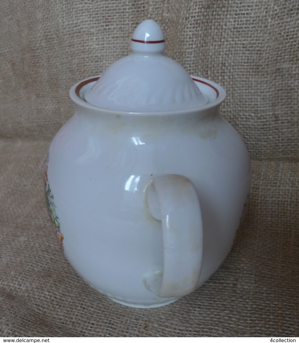 VTG Vintage USSR Soviet Ukraine Polonnoe Big Tea Pot Porcelain 2d grade marked