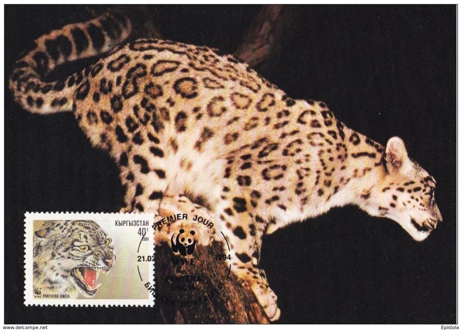 1994 - Kyrgyzstan Кыргызстан - Snow Leopard - Panthère Des Neiges WWF - Kyrgyzstan