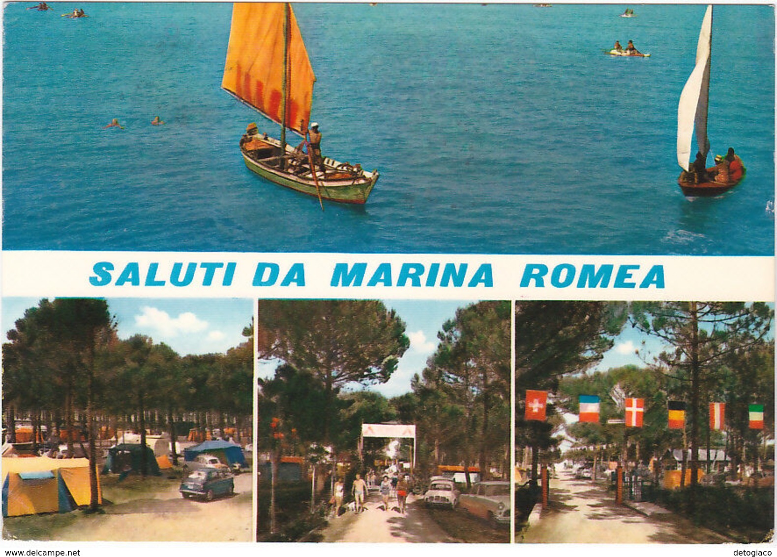 MARINA DI ROMEA - RAVENNA - SALUTI DA... - VEDUTINE - VIAGG. 1964 -76503- - Ravenna