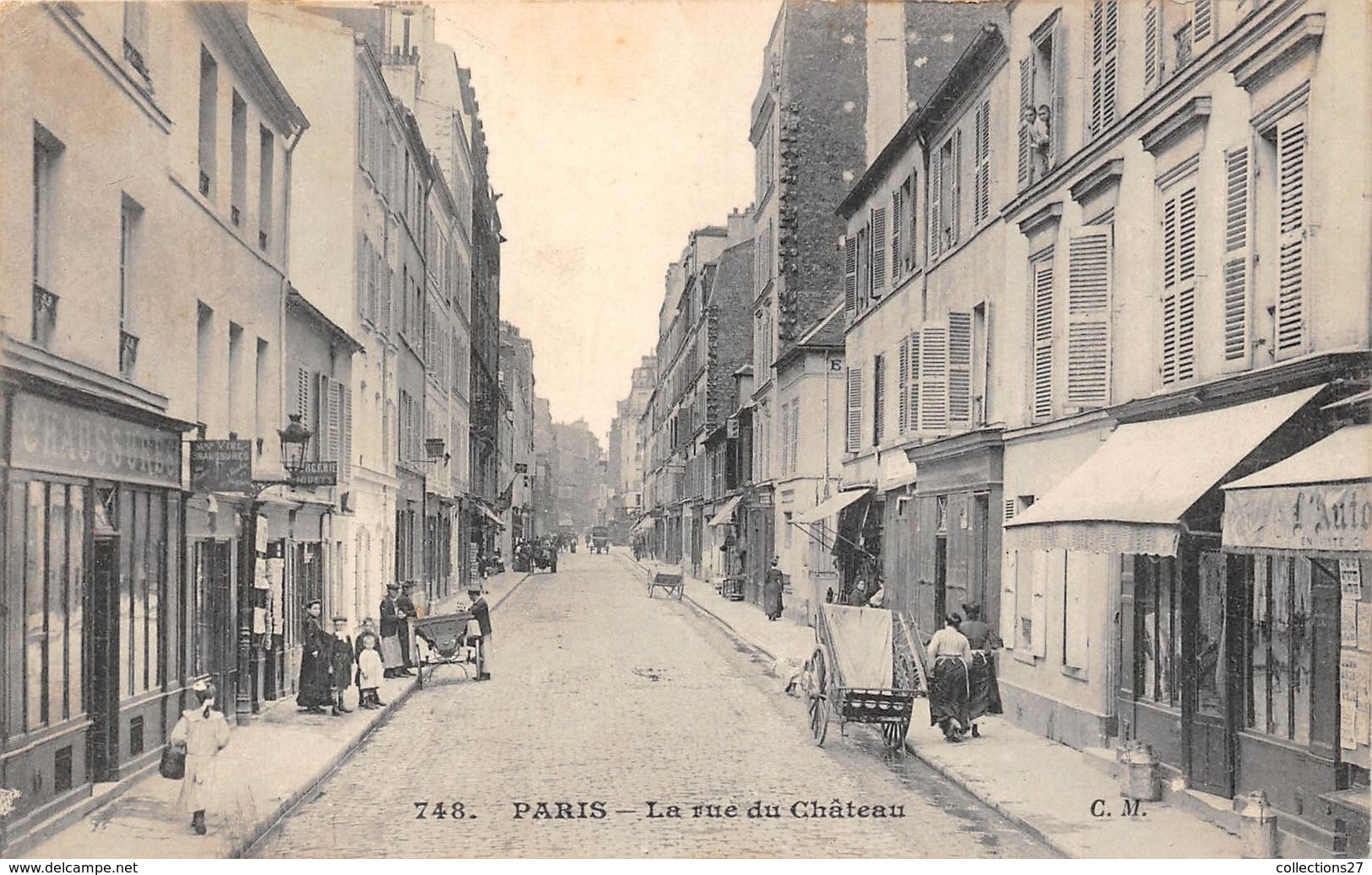75014-PARIS- LA RUE DU CHÂTEAU - Arrondissement: 14