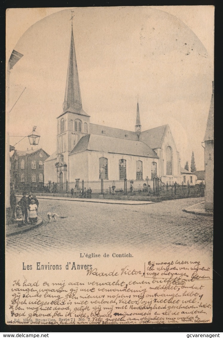 LES ENVIRIONS D'ANVERS   L'EGLISE DE CONTICH - Kontich