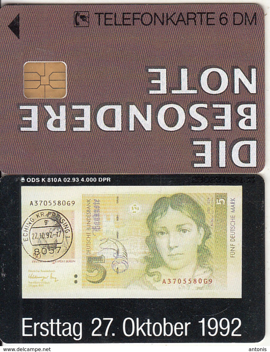 GERMANY - Die Besondere Note/Banknote 5 DM(K 810 A), Tirage 4000, 02/93, Used - Sellos & Monedas