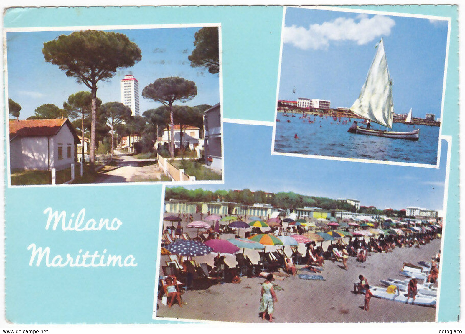 MILANO MARITTIMA - RAVENNA - VEDUTINE - VIAGG. 1960 -30600- - Ravenna