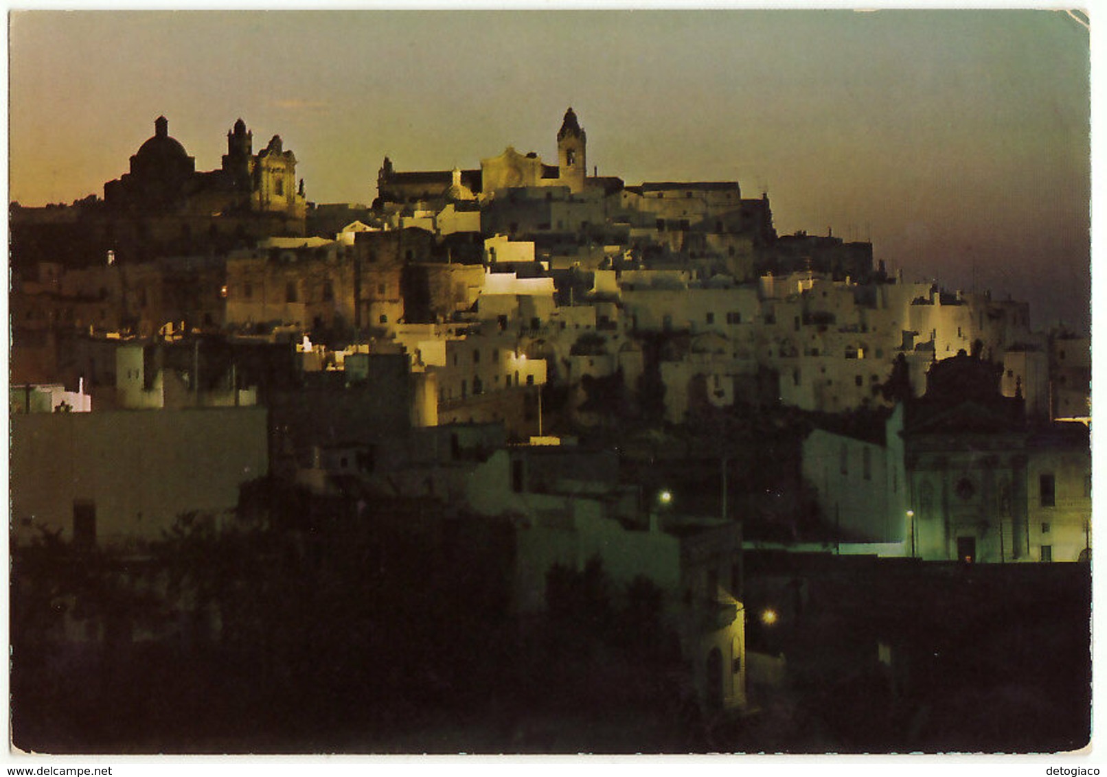 OSTUNI - BRINDISI - PANORAMA NOTTURNO - VIAGG. -7537- - Brindisi