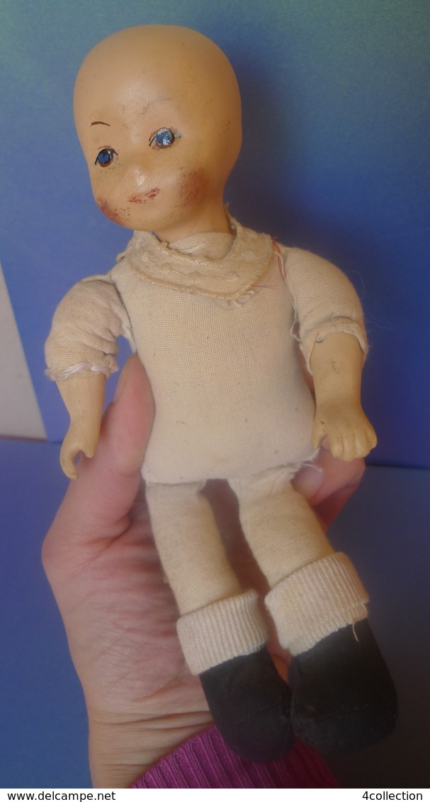 Old Collectibles Vintage Toy Porcelain Doll Pups Baby Doll 8" Inch - Marionnettes