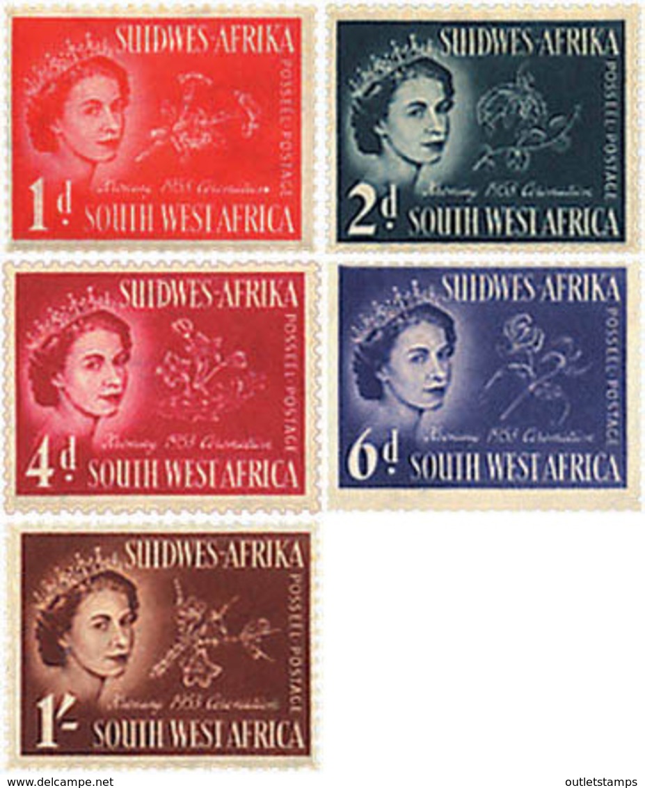 Ref. 238977 * HINGED *  - SOUTH WEST AFRICA . 1953. REGIONAL FLOWERS. FLORES REGIONALES - Africa (Other)